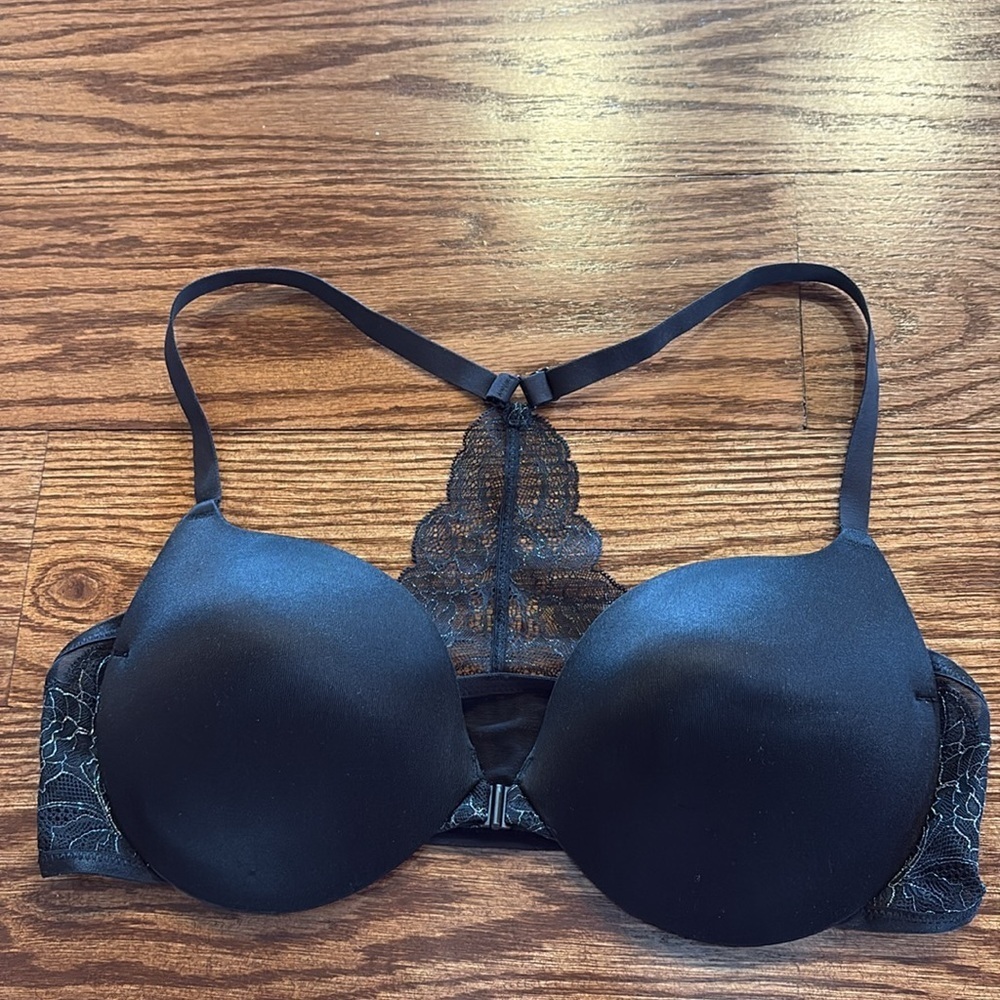 NWOT Maidenform 38C black Lace Love the Lift push up DM9901 Racerback / T back - Picture 10 of 11